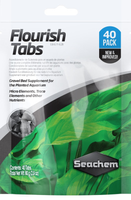 Seachem Flourish Tabs Таблетки для растений 40шт., 6шт. на 45л.